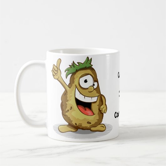 Funny Couch Potato Koffiemok (Links)
