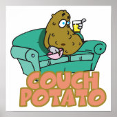 Funny Couch Potato Poster (Voorkant)