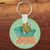 Funny Couch Potato Sleutelhanger (Voorkant)