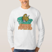 Funny Couch Potato T-shirt (Voorkant)
