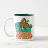 Funny Couch Potato Tweekleurige Koffiemok (Links)