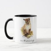 Funny Cougar in training met Cub, Kitten Mok (Links)