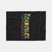 Funny Counselor Mardi Gras Shirt Festivalfeest Ma Fleece Deken (Voorkant (Horizontaal))