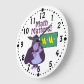 Funny Counting Gorilla Math Matters Custom Clock Grote Klok (Hoek)