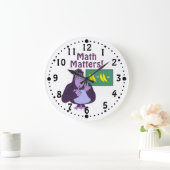 Funny Counting Gorilla Math Matters Custom Clock Grote Klok (Huis)