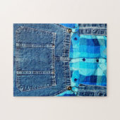 Funny Country Bumpkin Jean Overalls Legpuzzel (Horizontaal)