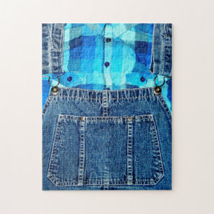 Funny Country Bumpkin Jean Overalls Legpuzzel