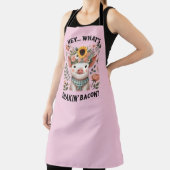 Funny Country pig farm word art Schort (Insitu)