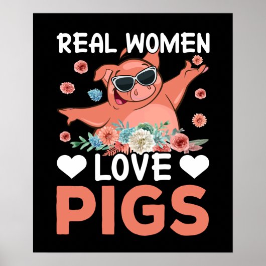 Funny Country Pig Lovers Poster (Voorkant)