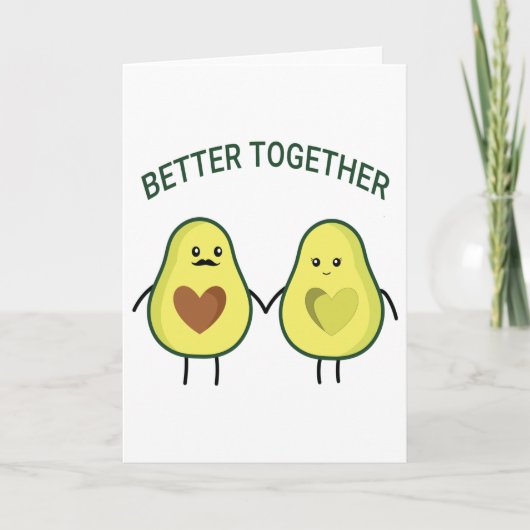 Funny Couple Better Together Valentijnsdag Card Feestdagen Kaart (Voorkant)