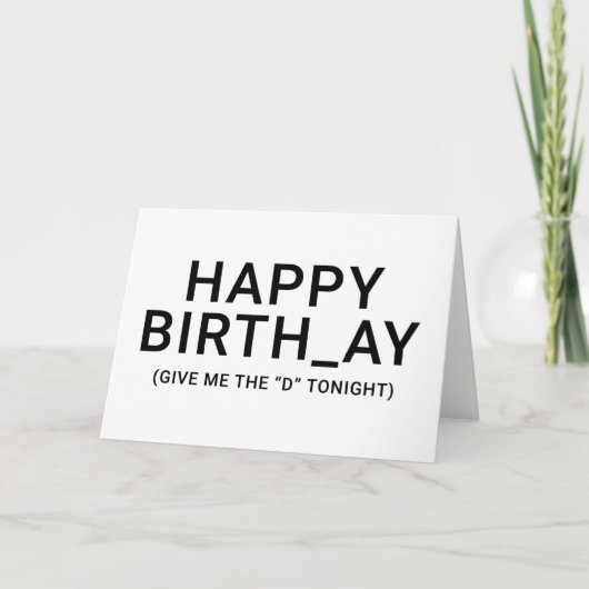 Funny Couple Birthday Gift for Boyvriend Kaart (Voorkant)