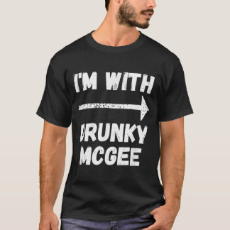 Funny Couple St Patricks Day I m. met Drunky Mcgee T-shirt