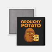 Funny Couple Sweet Tato &amp; Grouchy Tato  Magneet (Voorkant / Achterkant)