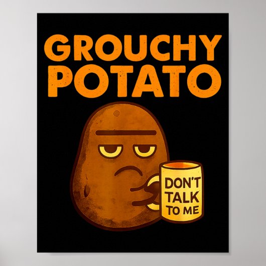 Funny Couple Sweet Tato &amp; Grouchy Tato  Poster (Voorkant)