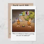 Funny Couples Baby shower Uitnodiging (Voorkant / Achterkant)