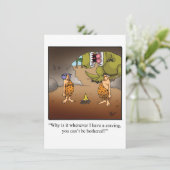 Funny Couples Baby shower Uitnodiging (Staand voorkant)