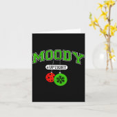 Funny Couples Christmas Merry And Bright Moody And Kaart (Gele Bloem)