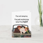 Funny Couples Echtgenote Echtgenote Humor Wenskaar Bedankkaart (Voorkant)