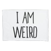 Funny Couples Kussensloop Set I Am / I Love Weird (Voorkant-Links)