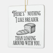 Funny Couple's Pun Joke Bread Gift Keramisch Ornament (Links)