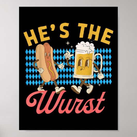 Funny Couples Shes A Brat Hes The Wurst  Poster (Voorkant)