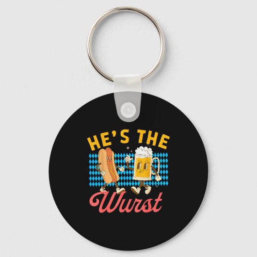 Funny Couples She's A Brat He's The Wurst  Sleutelhanger (Voorkant)