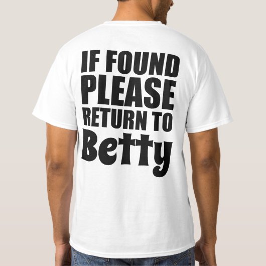 Funny Couples Shirten gepersonaliseerd T-shirt (Achterkant)