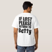 Funny Couples Shirten gepersonaliseerd T-shirt (Achterkant volledig)