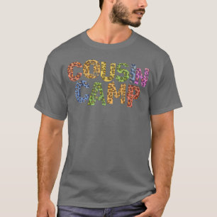 Funny COUSIN CAMP Leopard Print Grandma Grandpa T-shirt