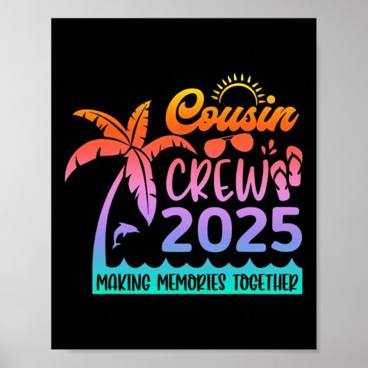 Funny Cousin Crew 2025 Summer Group Making Memorie Poster (Voorkant)