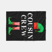 Funny Cousin Crew Elf Christmas Elf Cousin Sweater Fleece Deken (Voorkant (Horizontaal))