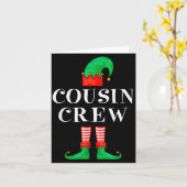 Funny Cousin Crew Elf Christmas Elf Cousin Sweater Kaart (Gele Bloem)