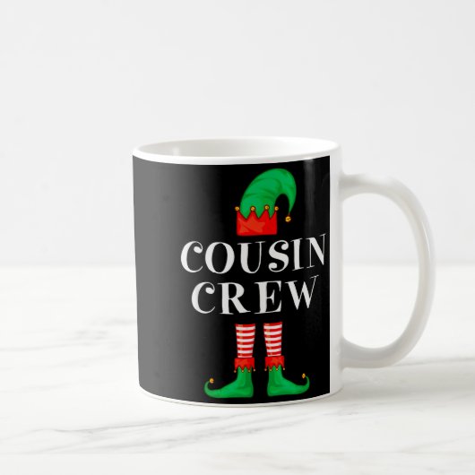 Funny Cousin Crew Elf Christmas Elf Cousin Sweater Koffiemok (Rechts)
