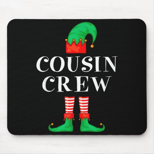 Funny Cousin Crew Elf Christmas Elf Cousin Sweater Muismat (Voorkant)