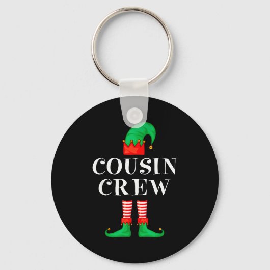Funny Cousin Crew Elf Christmas Elf Cousin Sweater Sleutelhanger (Voorkant)