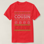 Funny Cousin Crew Family Ugly met Kerstmis Pr. T-shirt (Design voorkant)