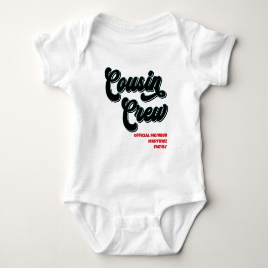 Funny Cousin Crew Official Family Reunion Romper (Voorkant)