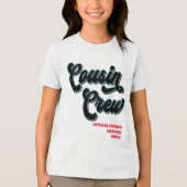 Funny Cousin Crew Official Family Reunion Tri-Blend Shirt (Voorkant)