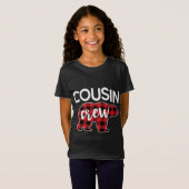Funny Cousin Crew Red Pset Beer Matching Christma T-shirt (Voorkant volledig)