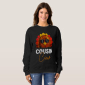 Funny Cousin Crew Turkije Shirt, Thanksgiving Fami Trui (Voorkant volledig)