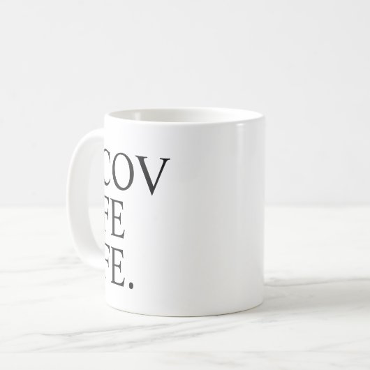 Funny Covfefe Coffee Mok Tea Cup (Voorkant links)
