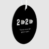 FUNNY COVID19 2020 Toilet Paper Ornament (voorkant)