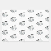 Funny Covid Animal kerstcadeautjes Inpakpapier Vel (Voorkant 3)