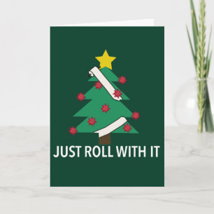 Funny Covid-kerstboompun Kaart