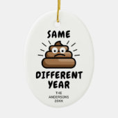 Funny Covid Kerstmis 2021 Keramisch Ornament (Voorkant)