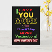 Funny Covid Text Happy Valentine's Day Card Kaart (Gele Bloem)