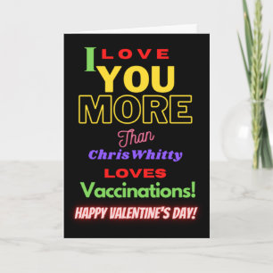Funny Covid Text Happy Valentine's Day Card Kaart