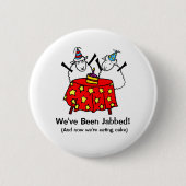 Funny Covid Vaccine Sheep Parting Ronde Button 5,7 Cm (Voorkant)