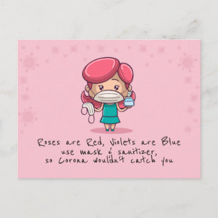 Funny COVID Valentijnsdag Briefkaart
