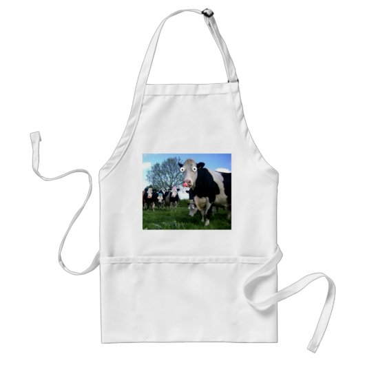 Funny Cow Apron Standaard Schort (Voorkant)